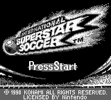 Soccer title screen for GameBoy
